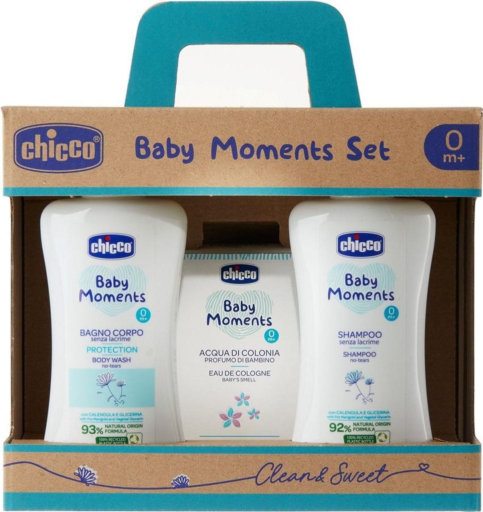 Chicco Baby Moments Badepflege-Geschenkset: Sanftes Produktbild 