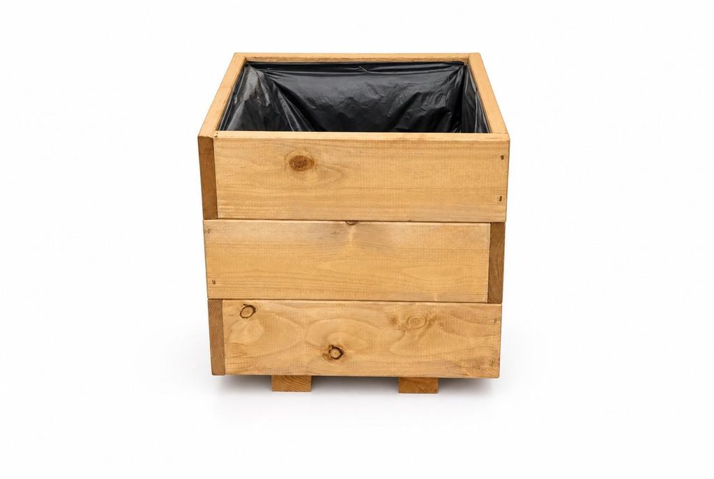 Štvorcový kvetináč 30 x 30 x 28 cm – moderný kvetináč, Obrázok produktu 