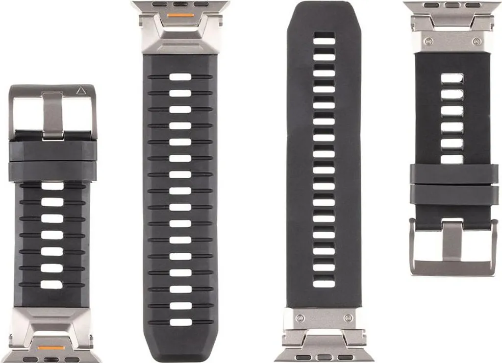 Bracelet Safety Ultra Robuste Noir en Nylon Tactique Apple Watch 49mm - 3