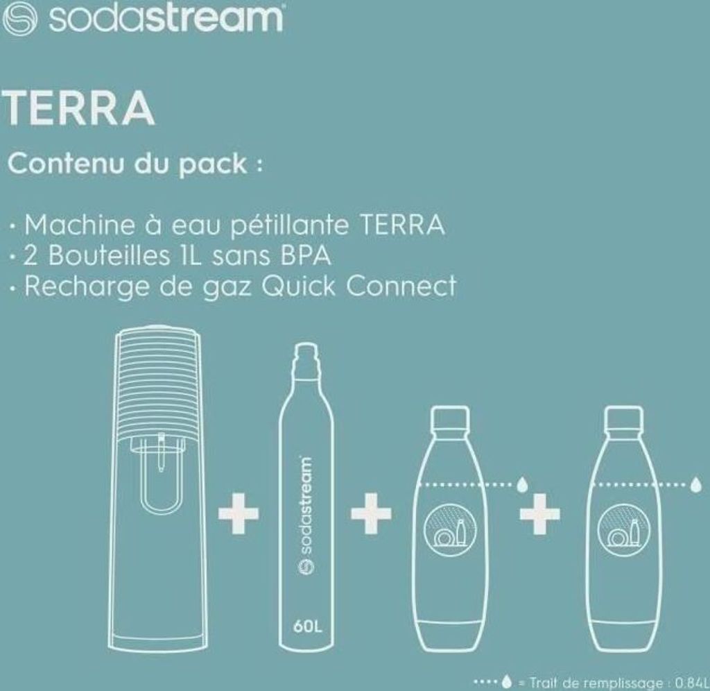 SodaStream Terra Megapack - Schwarz - Kunststoff - 1 l - 60 Obrázok produktu 19