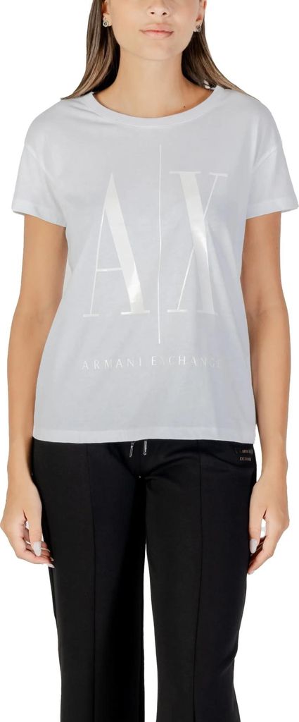 Armani Exchange Damen T-Shirt Weiß 488480 : Größe - S Größe: S