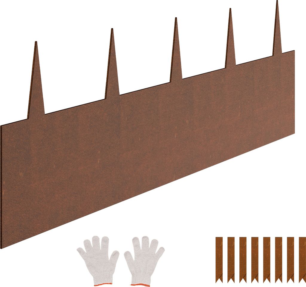 Rasenkante, 6er Pack 1016x203,2 mm, Gartenpalisade, Produktbild 