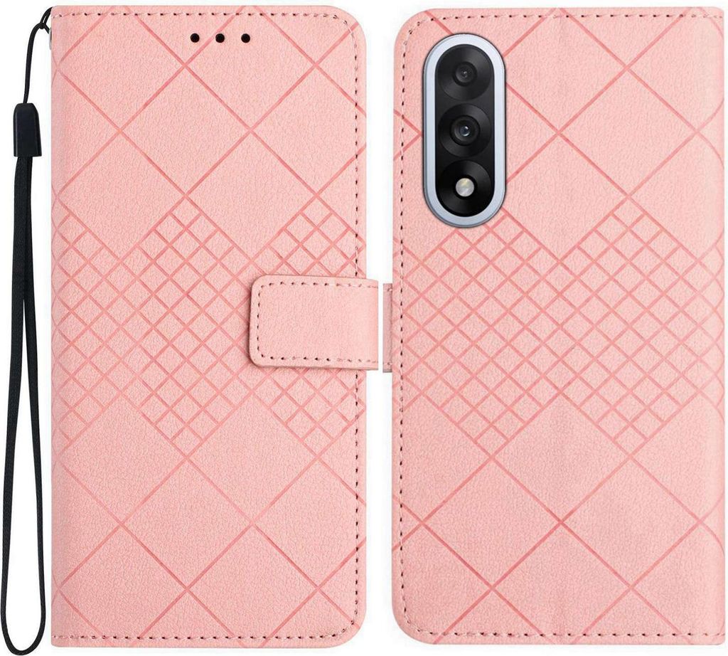 OnePlus Nord 5 Hülle - Coverup Rhombus Klapphülle - Rosa