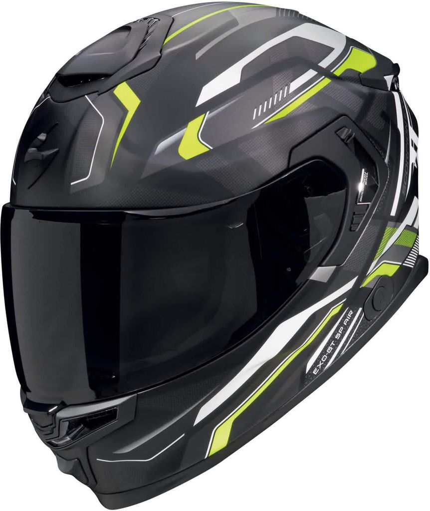 Scorpion Exo-GT SP Air Augusta Matt-Schwarz / Grau / Neon-Gelb XL