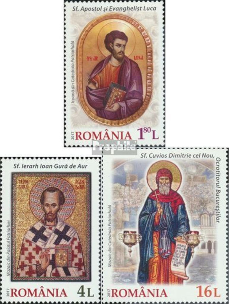 Briefmarken Rumänien 2017 Mi 7292-7294 (kompl.Ausg.) postfrisch Jahrestage und Ereignisse