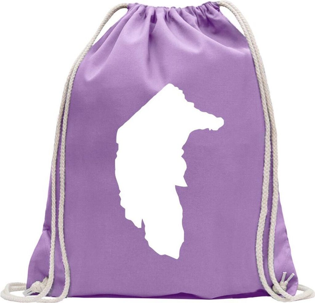 Kiwistar - Turnbeutel - lavendel - Australian Capital Territory - Australien - State - Fun Rucksack Sport Beutel Gymsack Baumwolle mit Ziehgurt
