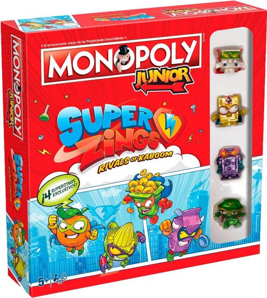 Superthings Super Zings Junior Monopoly Brettspiel Mehrfarbig Mehrfarbig One Size