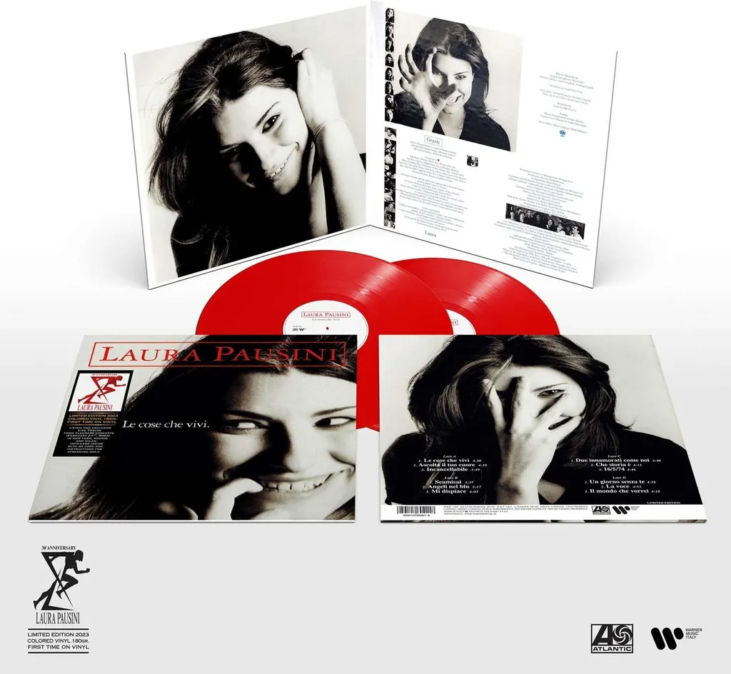 Disque Vinyle Rouge Laura Pausini Le Cose Che Vivi Album Collector 180g
