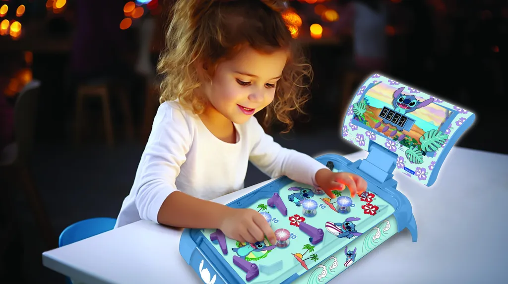 Flipper de table électronique interactif Stitch bleu pour salon - 8
