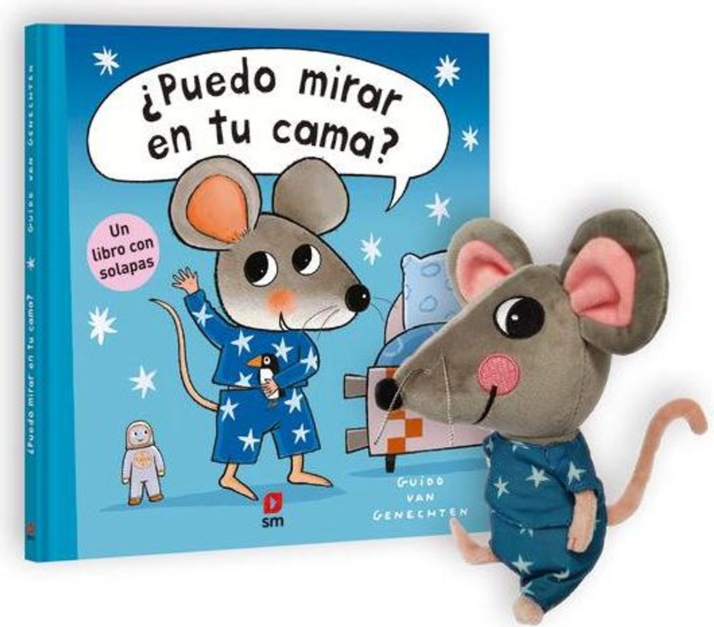 Pack ¿Puedo mirar en tu cama? + muñeco ratón