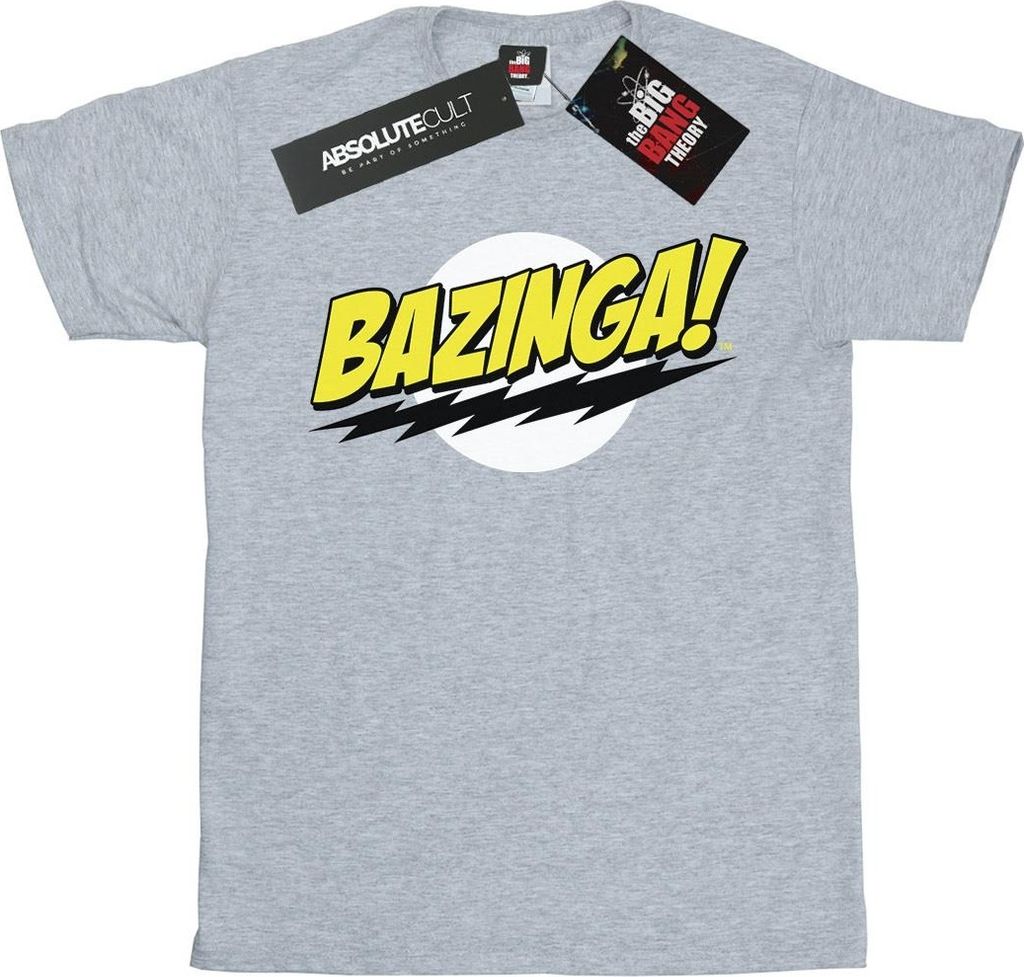 The Big Bang Theory - "Bazinga" T-Shirt für Damen BI894 (S) (Grau)