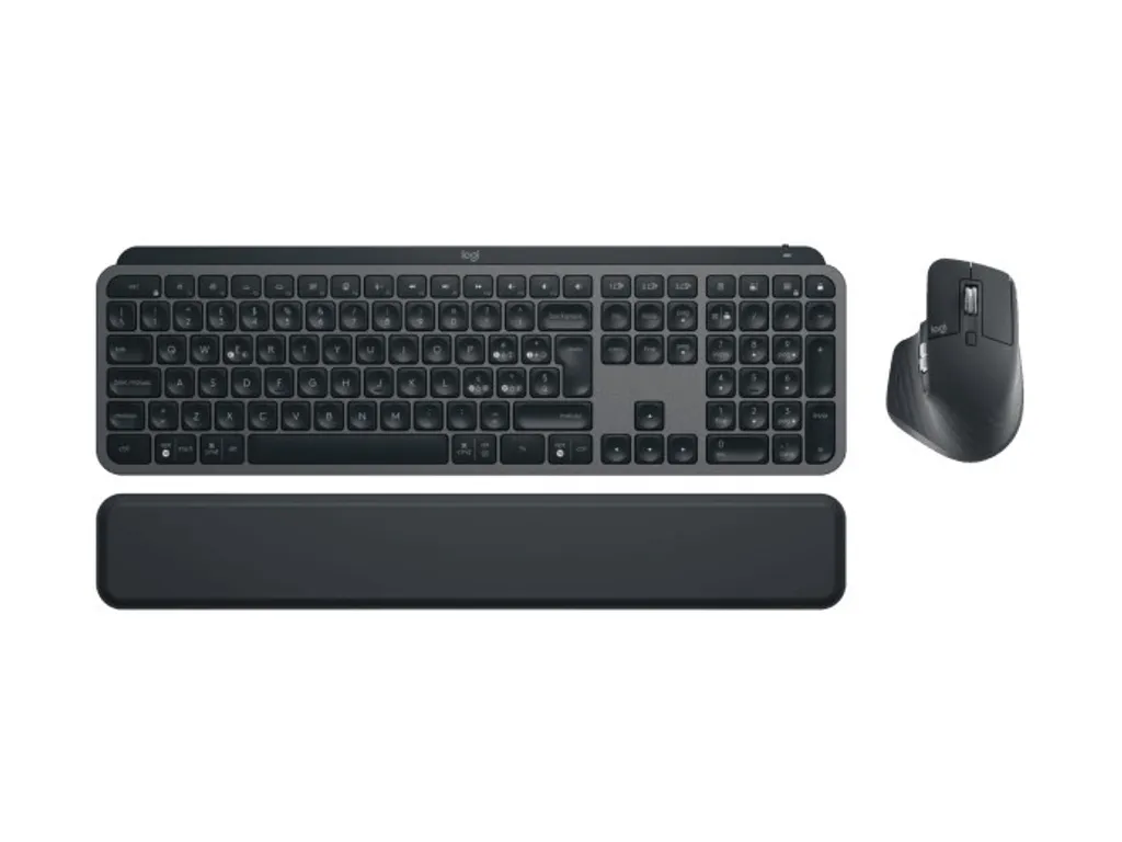 Ensemble Clavier et Souris Sans Fil Logitech MX Keys S Combo QWERTY Noir