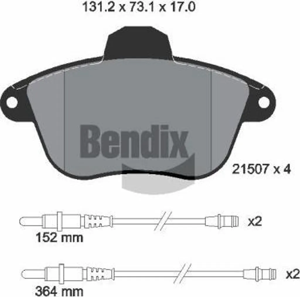 Plaquettes de frein Bendix BPD1805 : Évitez les bruits sur Peugeot 605
