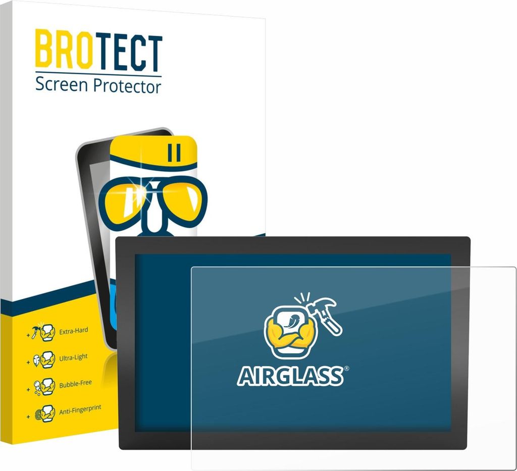 BROTECT Schutzglas für WAGO Web Panel 400 762-3405 Schutzfolie Panzer Folie Glas Display Schutz klar