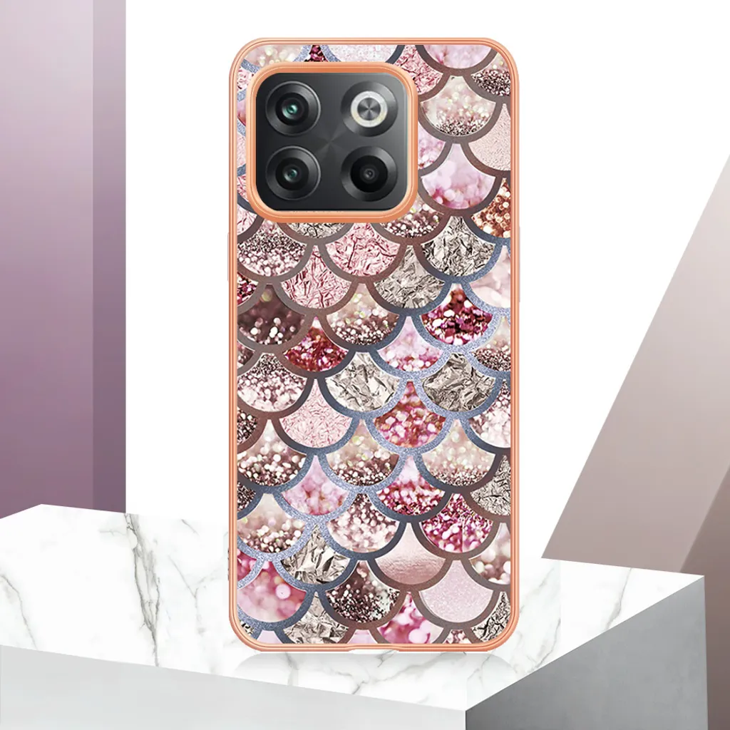 Custodia per OnePlus 10T / Ace Pro 5G, custodia in silicone TPU antiurto a fantasia Caffè - 5