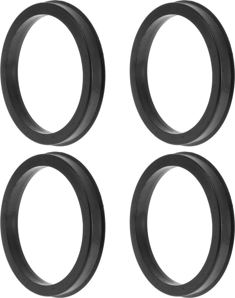 87,1 mm bis 72,6 mm Auto-Radnaben-Zentrierringe Schwarz aus Polycarbonat Räderzentrumswelle Stoßdämpfende Nabenringe 4 Stück
