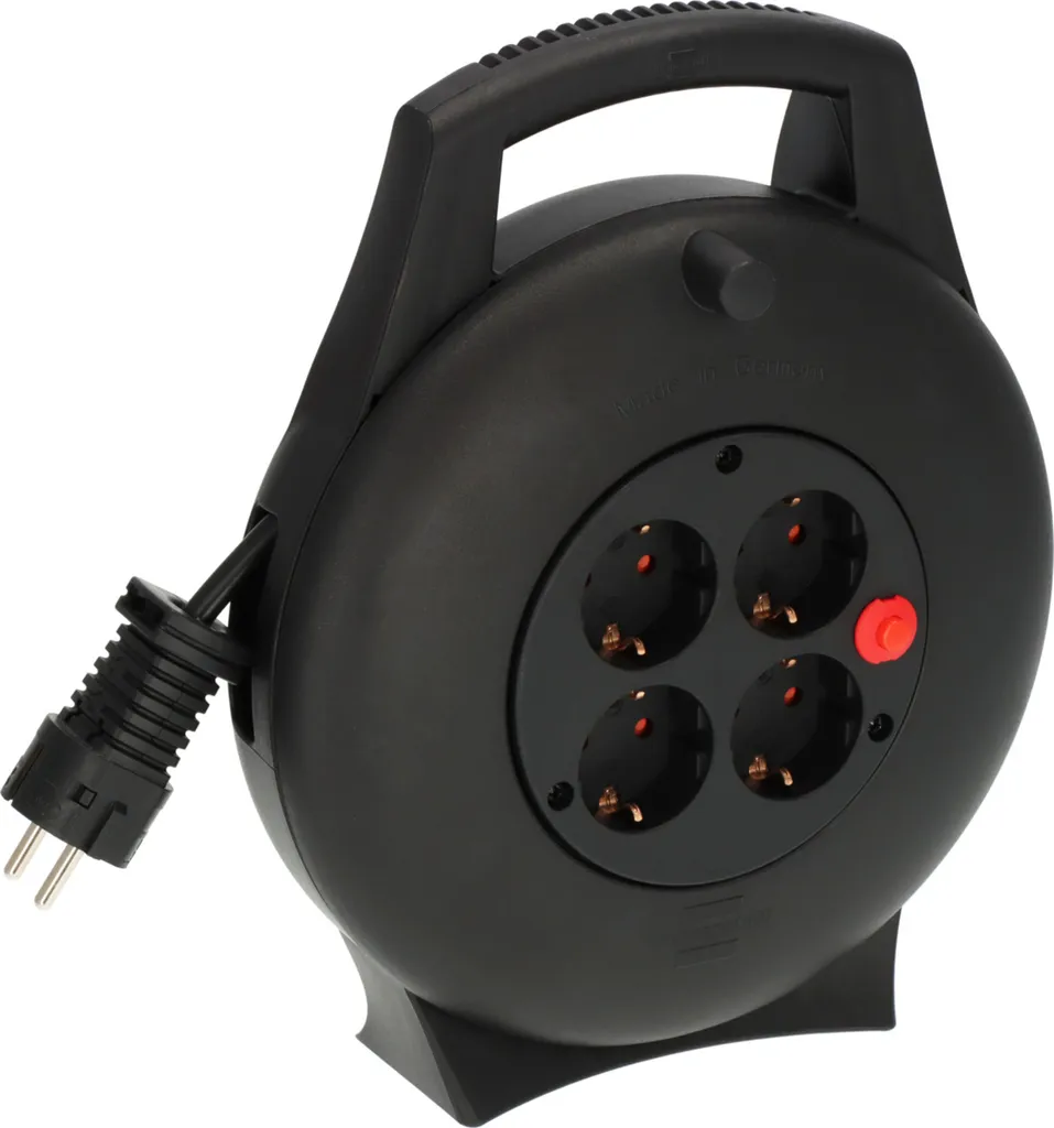Rallonge électrique multiprise 10m enroulable pour salon et bureau