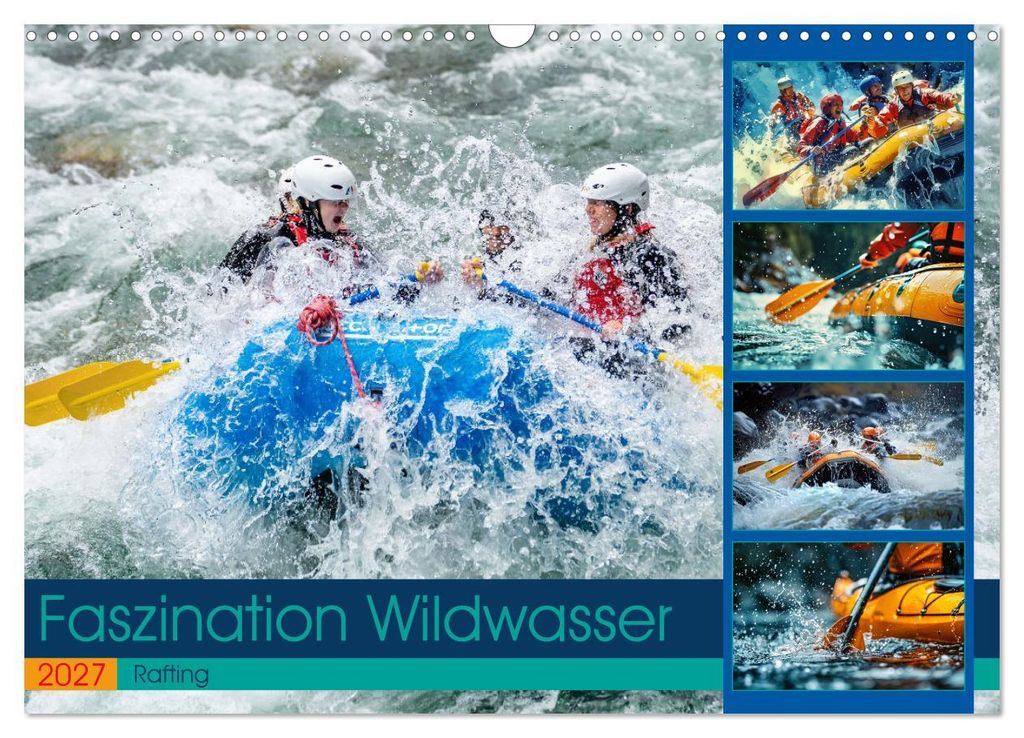 Faszination Wildwasser - Rafting (Wandkalender 2027 DIN A3 quer), CALVENDO Monatskalender