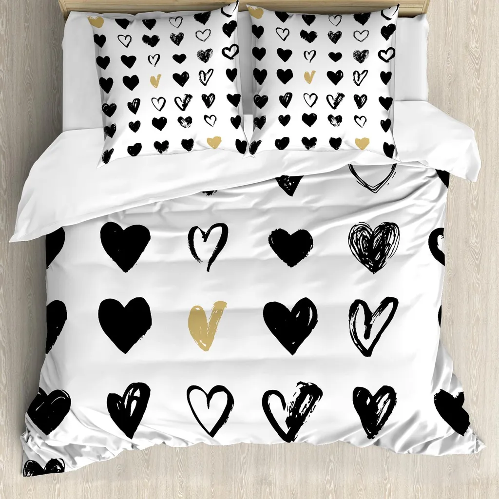 Set Copripiumino Cuori Hipster ABAKUHAUS - Look Instagrammabile