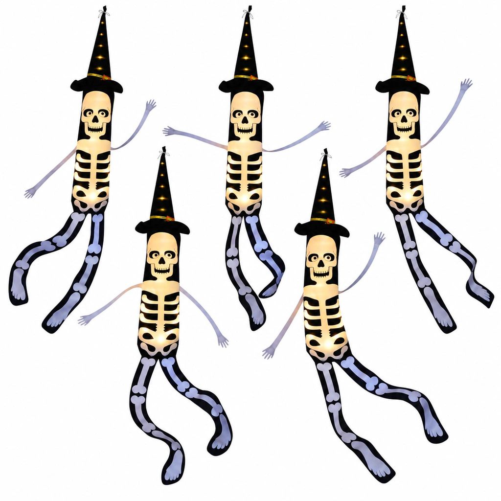 Decoración de Halloween para exteriores, esqueleto colgante Imagen del producto 
