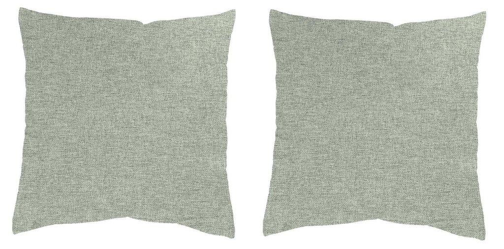 HOME WOHNIDEEN Lucio 50 x 50 cm 2x Kissenhülle 50 x 50 cm + 2x Füllung 50 x 50 cm Salbei