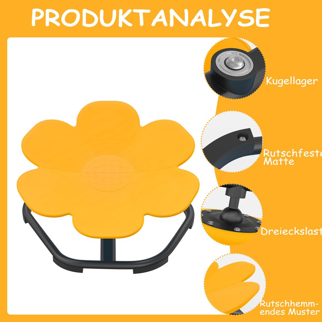 LZQ Sensory Toys dětská otočná židle, autismus, otočná Obrázek produktu 3