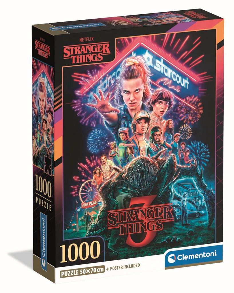 CLE puzzle 1000 CompactNetfl.StrangerThings 39979 Image du produit 