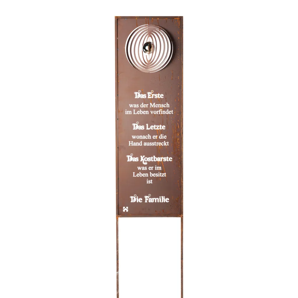 HOME DELUXE Panneau de Jardin Family Rouille Noble Déco Extérieure