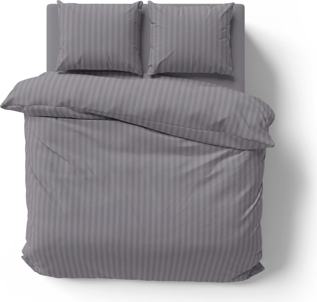 3-tlg Premium Damast Bettwäsche 200x200 + 80x80 cm mit YKK Produktbild 