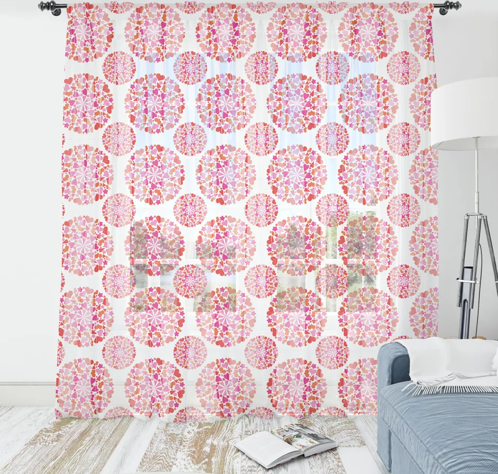 Arazzo Cuori Romantici ABAKUHAUS Rosa Vermiglio | Decor Luxury Satin