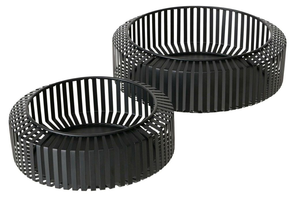 Bols décoratifs VIKI, métal, 2 pcs, Ø 24-30 cm Image du produit 