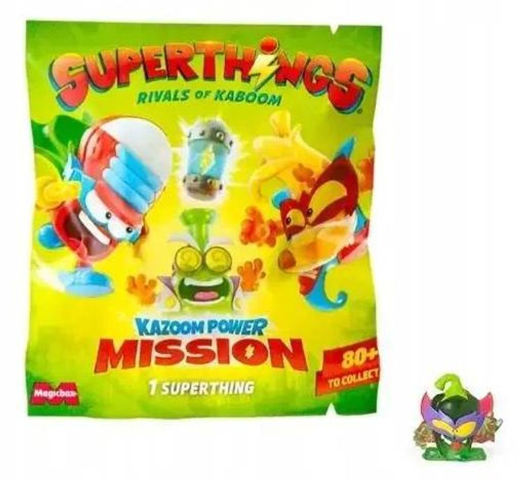 Superthings Kazoom Power Mission Sachet mit Minifigur fŸr Kinder ab 3 Jahren, ein Paket †berraschungsfigur