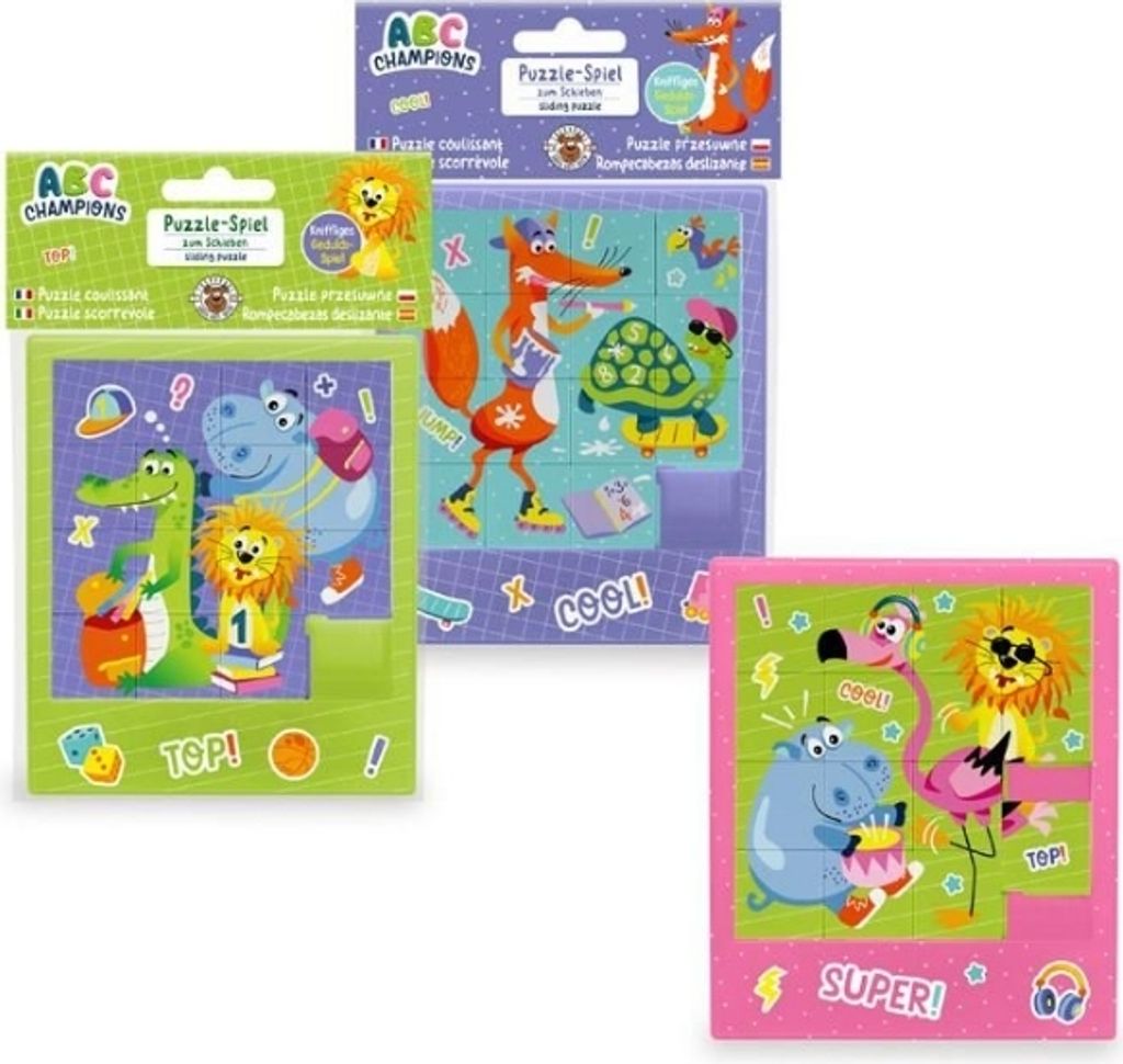 Trendhaus Handelsgesellschaft ABC-5 SCHIEBEPUZZLE 16-TEILIG Produktbild 