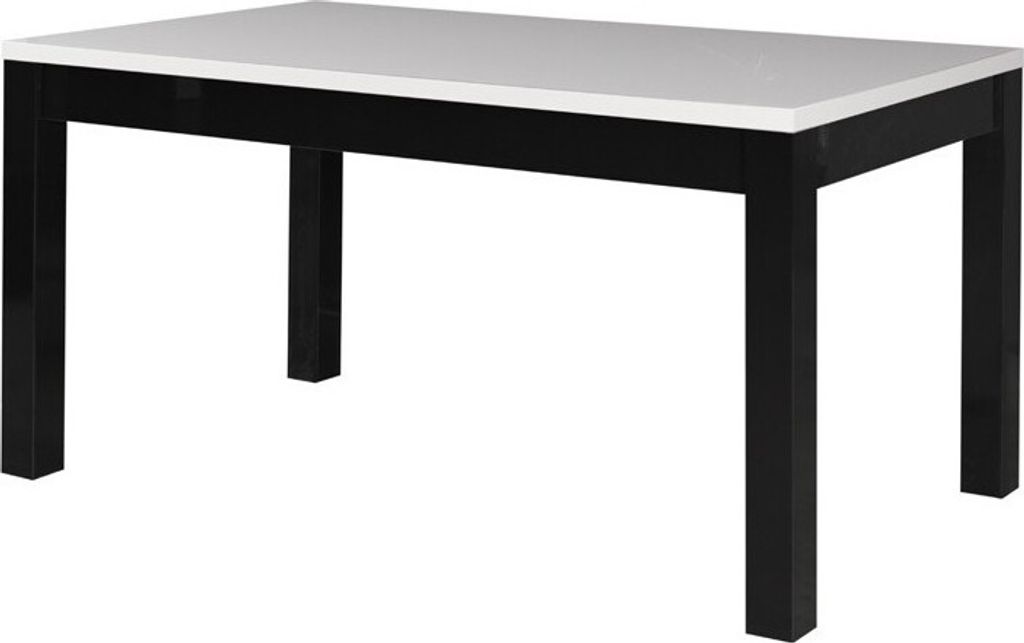 Meublorama DS-MK-FABIO-NOIR-ET-BLANC-06*2C/43KG, Homeoffice, Rechteckige Form, Weiß, MDF-Platten, 900 mm, 1600 mm