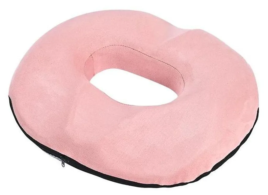 Coussin Beignet Rose en Mousse à Mémoire de Forme Anti-Pression Confort