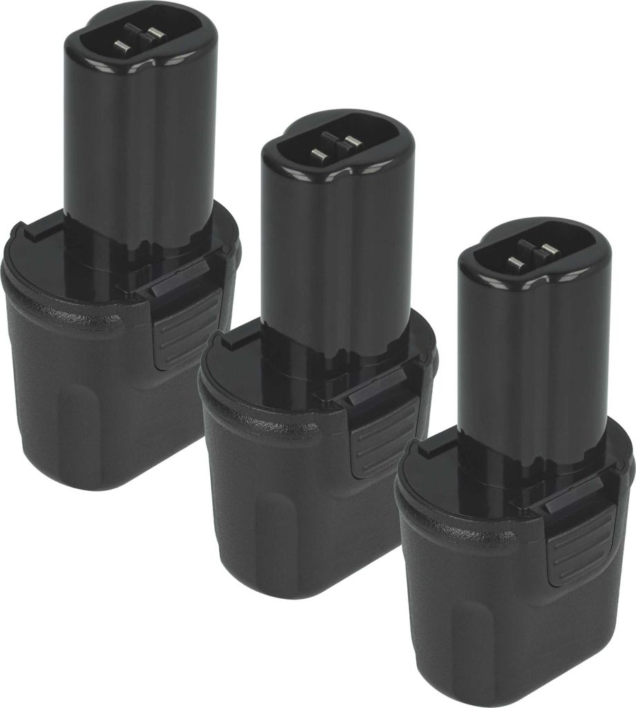 vhbw 3x Akku Ersatz für Dewalt DE9054, DE9054-XJ für Werkzeug (2100 mAh, NiMH, 3,6 V)