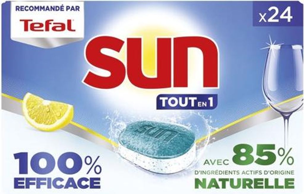 Geschirrspültabs Sun All-in-1 Zitrone 24 Stück - Sun