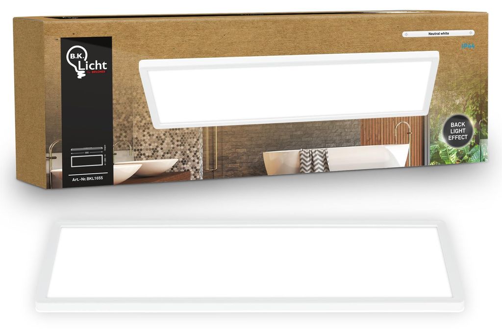 LED plafondlamp, LED paneelverlichting, plat, indirect Productafbeelding 