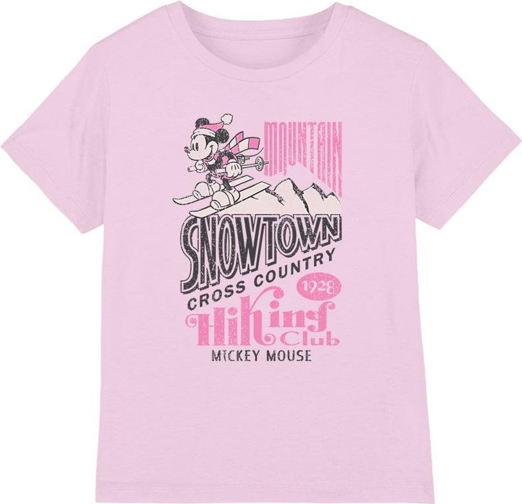 Disney - "Snowtown Ski" T-Shirt für Kinder TV3546 (152-158) (Pink)