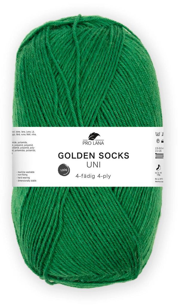 Pro Lana GOLDEN SOCKS 100 g uni 4-fach Sockenwolle 420 Produktbild 
