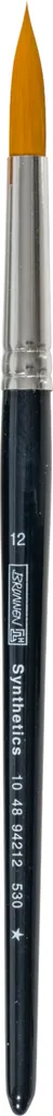 Brunnen 104894212 Pinceau à Cheveux Synthétiques Taille 12 Lot de 12
