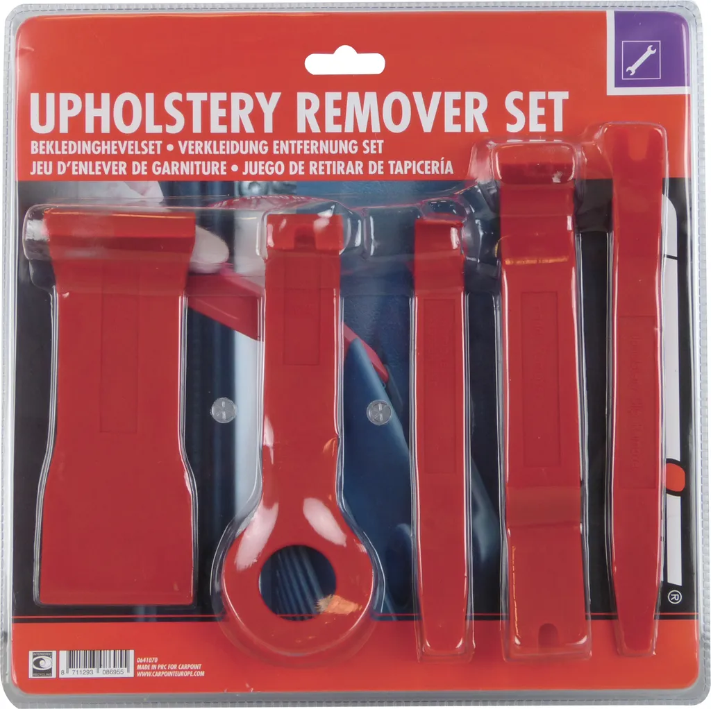 Kit di Smontaggio Premium 5 Pezzi Rosso - Strumenti per Interni di Lusso