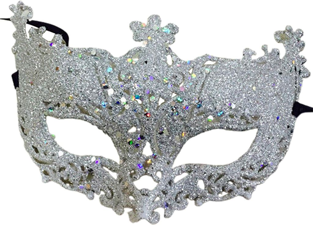 Cosplay Gesichtsbedeckung Glitzer Shinny Damen Band Mysteriöse Augenabdeckung für Maskerade