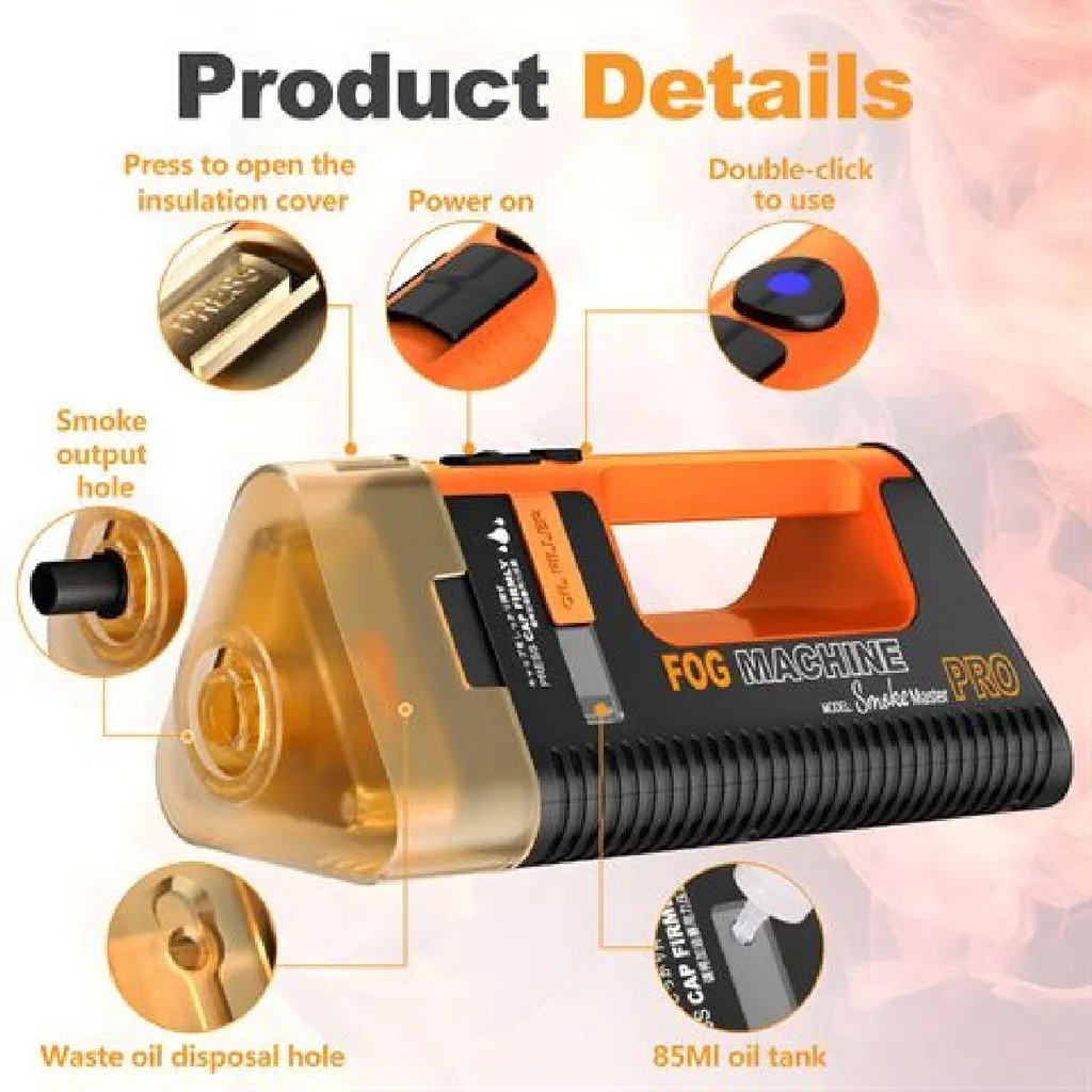 Machine à Fumée de Poche Smoke Master Pro Lensgo avec Télécommande