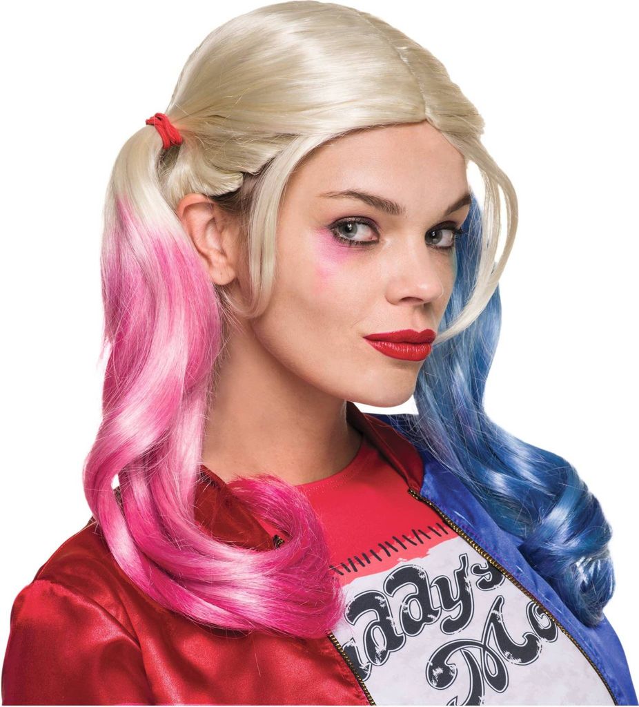 Rubies - Włosy dla dorosłych Harley Quinn z DC Comics - Obrázok produktu 