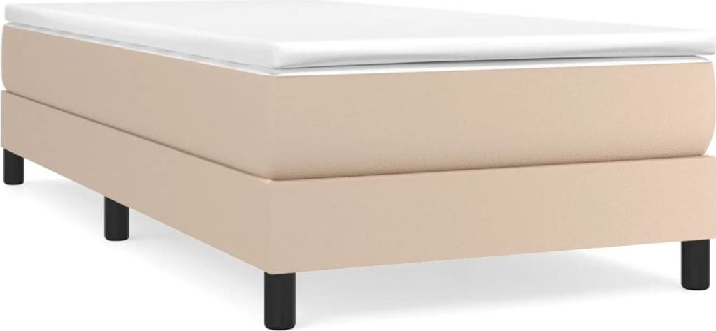 vidaXL Box spring bed frame cappuccino-brown 90x200 cm Obrázek produktu 