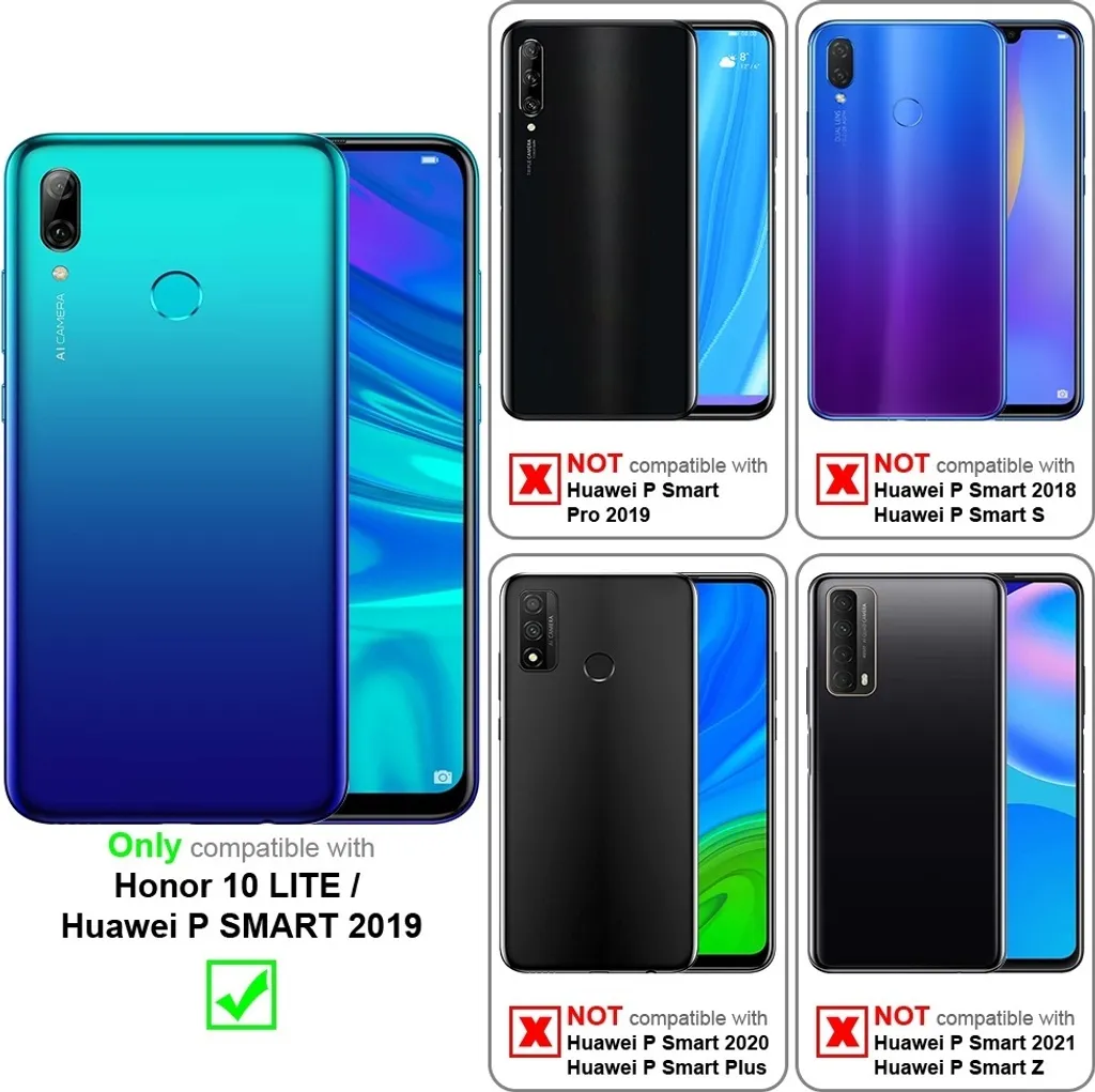 Cover Premium Cadorabo Blu per Huawei P Smart 2019 / Honor 10 Lite - 2