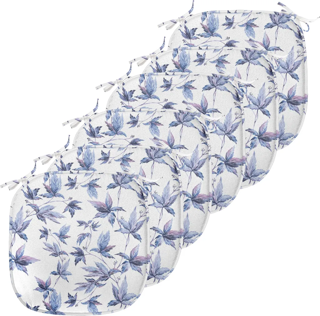 Housses pour chaises de cuisine imperméables - 40x40cm - Motif Indigo