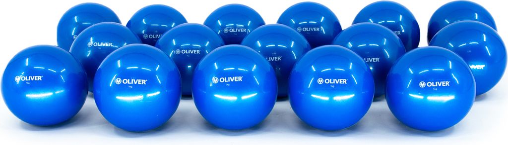 Piłki obciążeniowe i tonizujące Oliver, 8 par - niebieskie Zdjęcie produktu 
