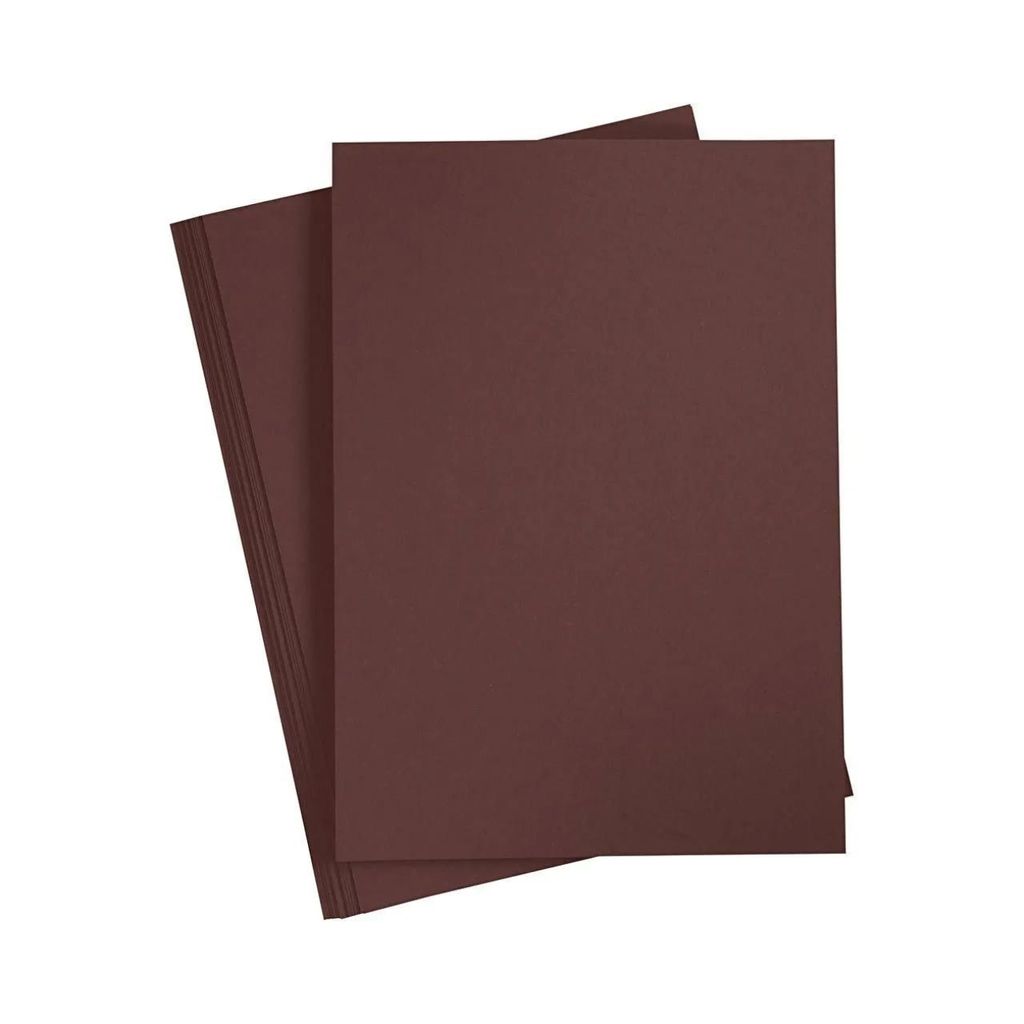 Bastelkarton A4 Dunkelbraun 180 g/m², Karton zum Basteln, Produktbild 